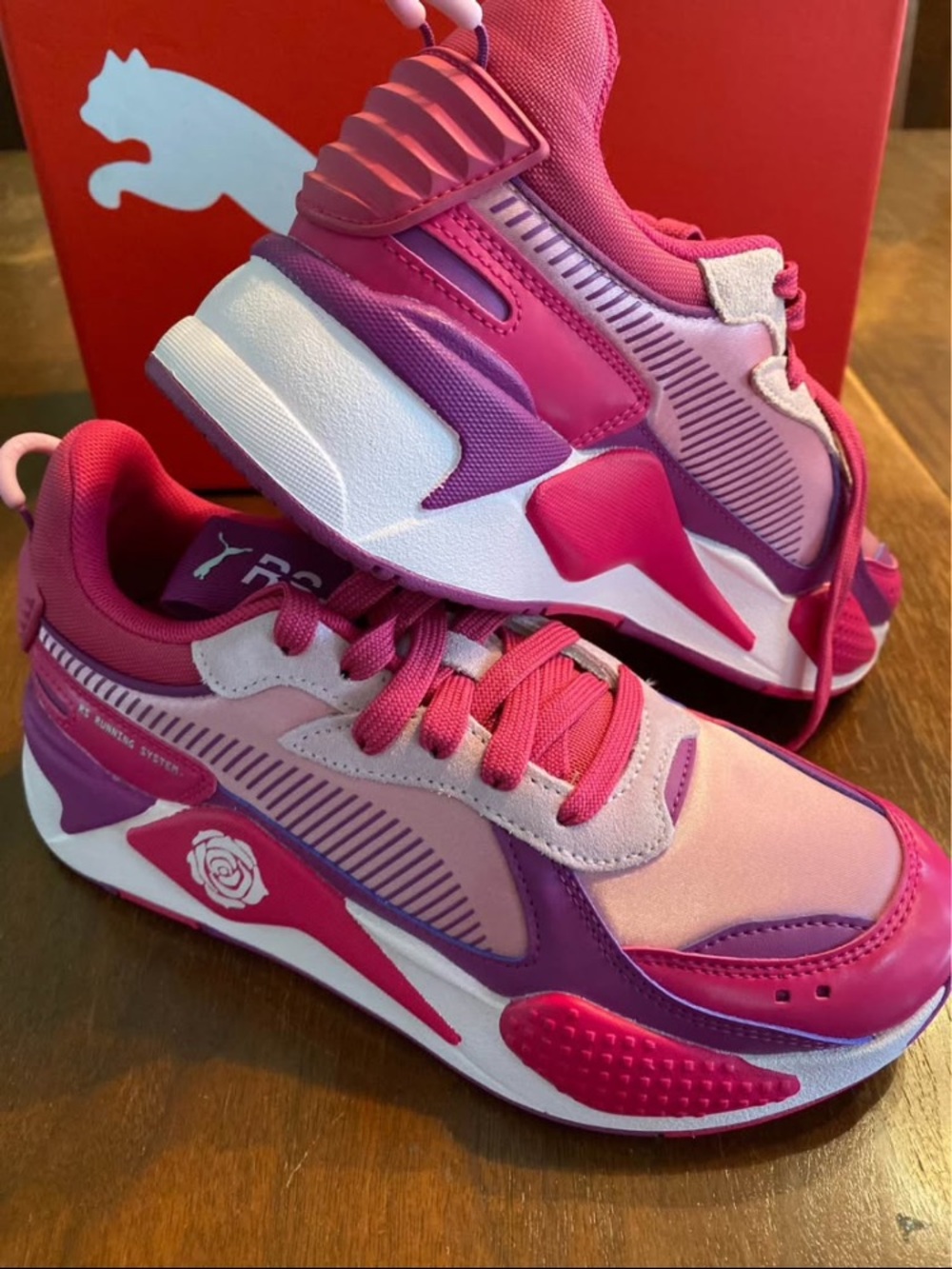 Puma Kids Pink & Purple Colorblock Sneakers